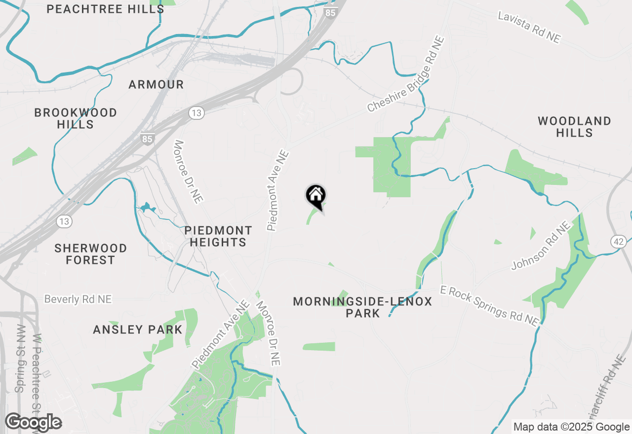 Map of 715 Wildwood Place Ne, Atlanta, GA 30324