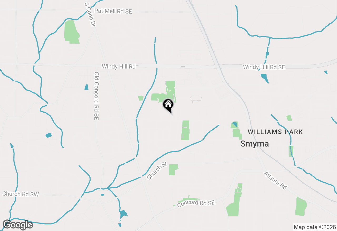 Map of 852 Frances Drive Se, Smyrna, GA 30080