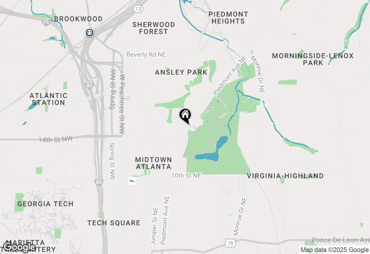 Map of 1204 Piedmont Avenue Ne #2, Atlanta, GA 30309