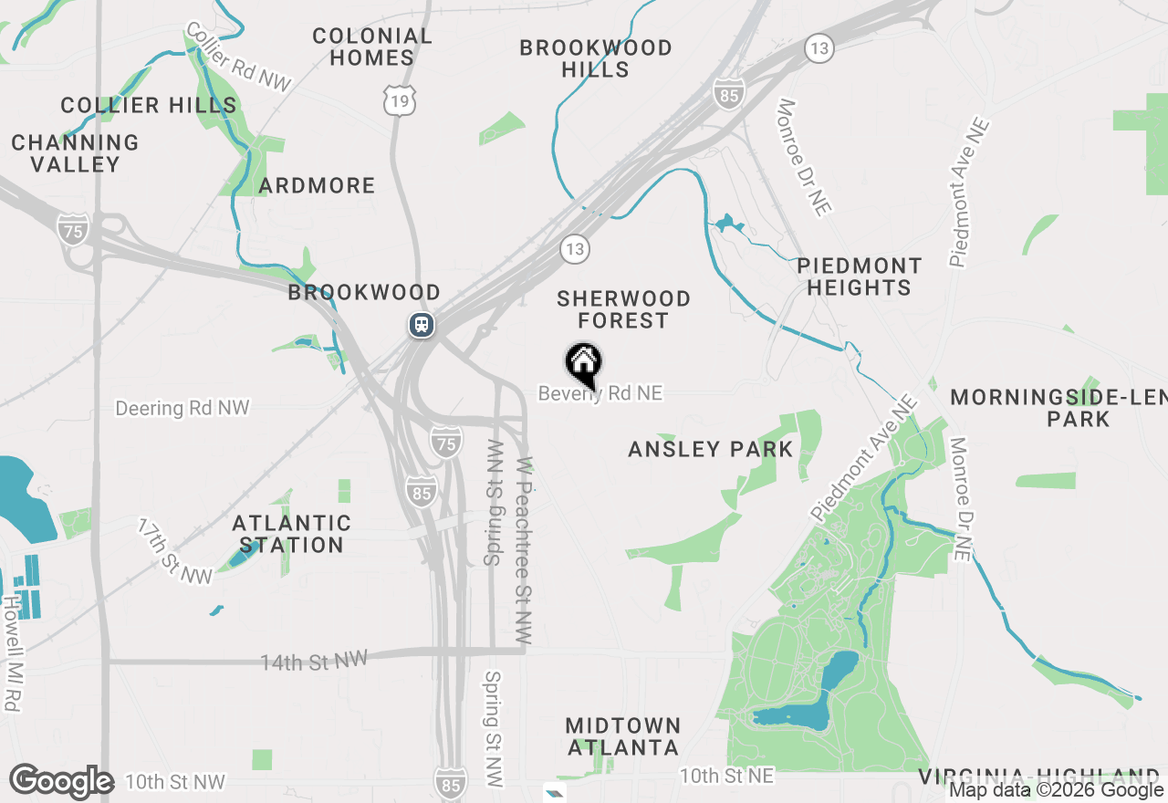 Map of 79 Beverly Road Ne, Atlanta, GA 30309