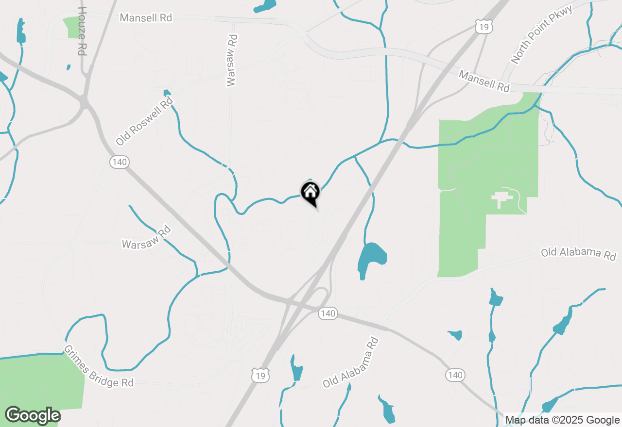 Map of 184 High Creek Drive, Roswell, GA 30076