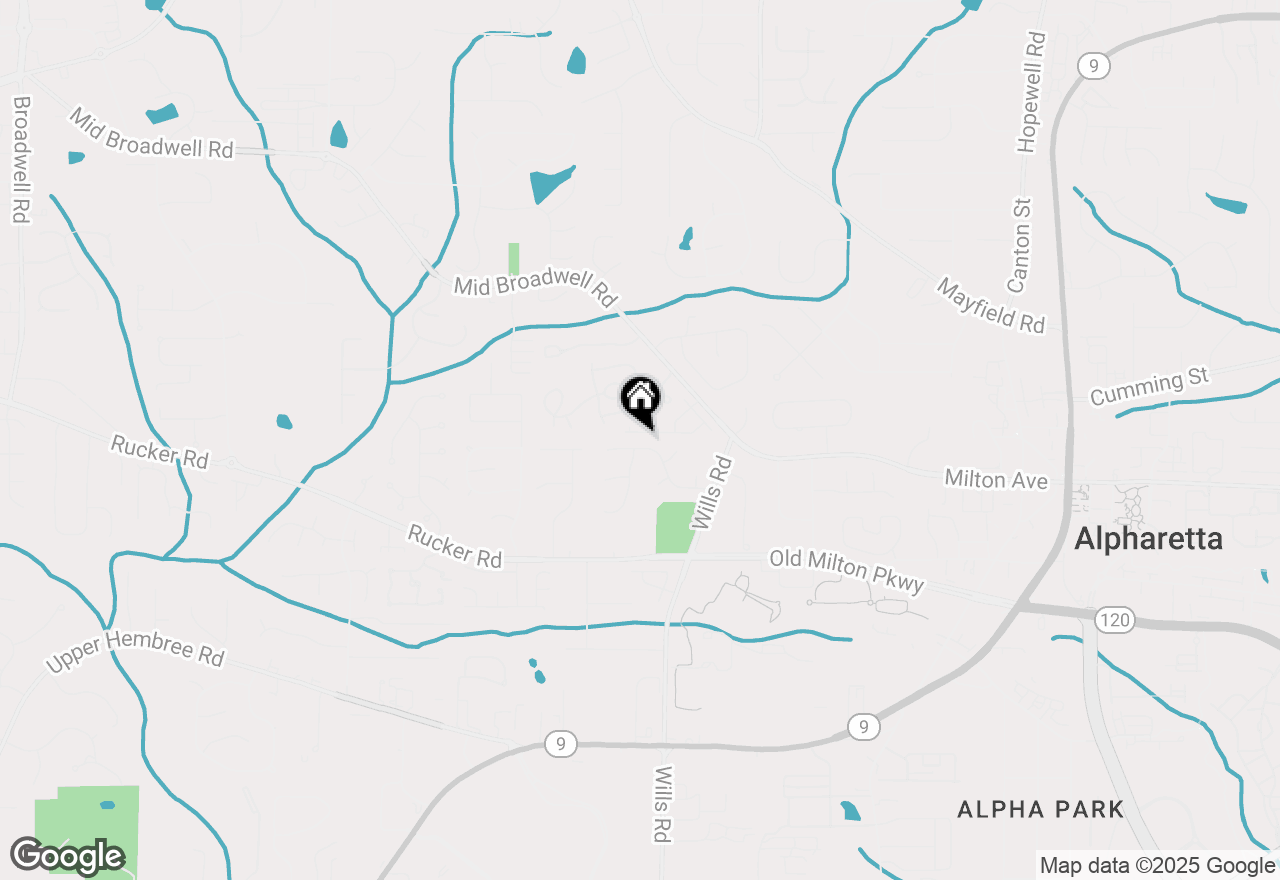 Map of 5315 Hunters Oaks Drive, Alpharetta, GA 30009
