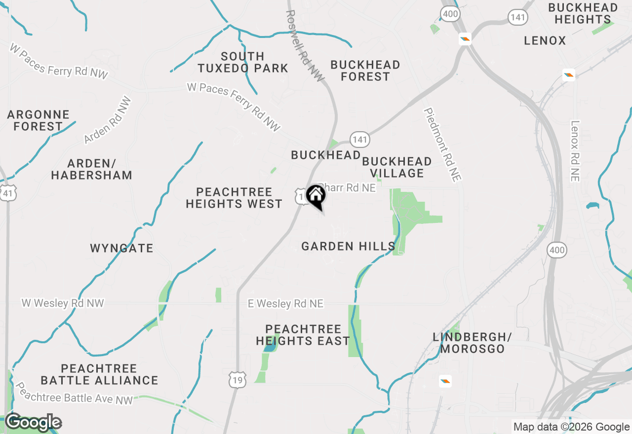 Map of 18 Peachtree Avenue #5, Atlanta, GA 30305