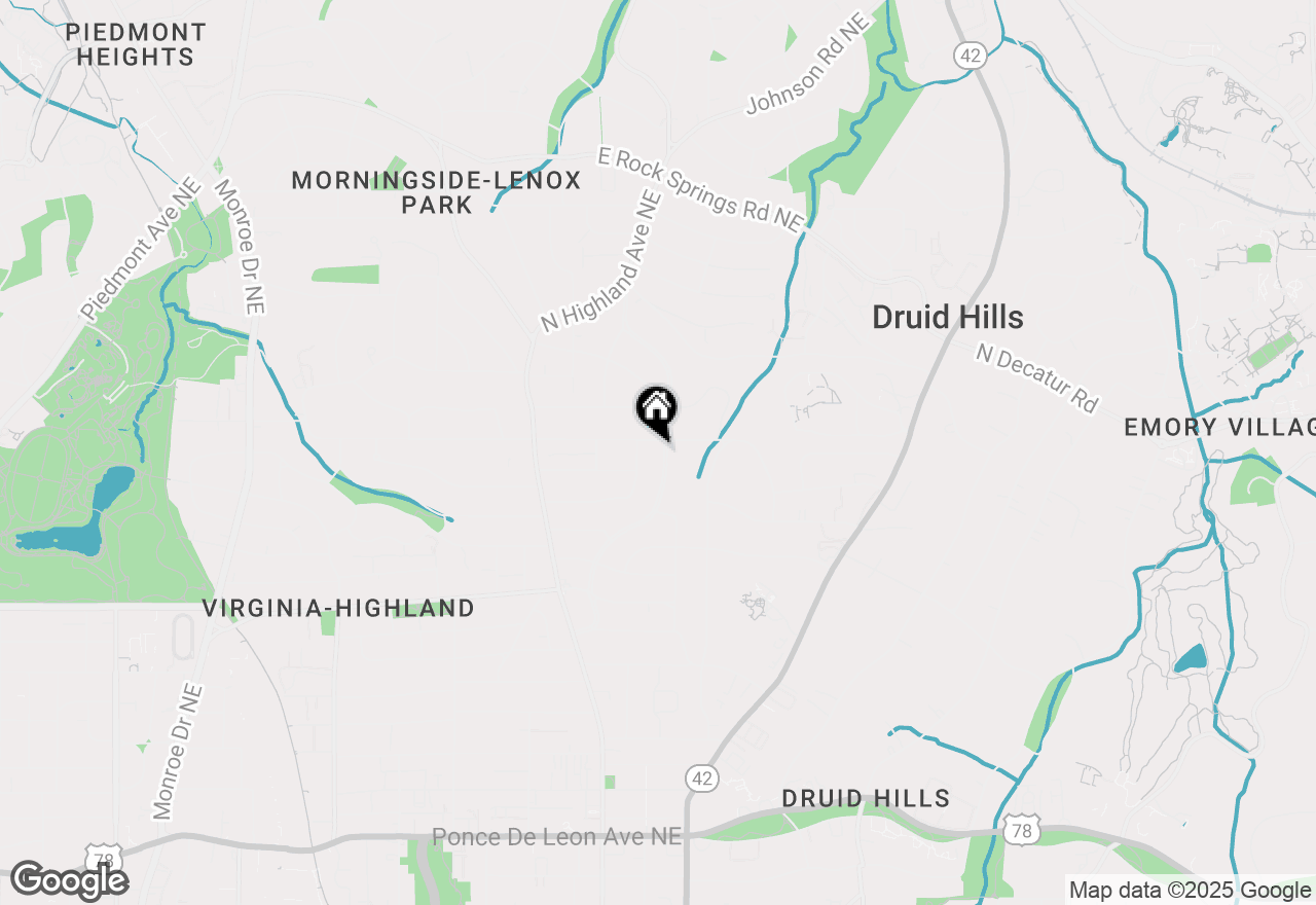 Map of 1188 Lanier Boulevard Ne, Atlanta, GA 30306