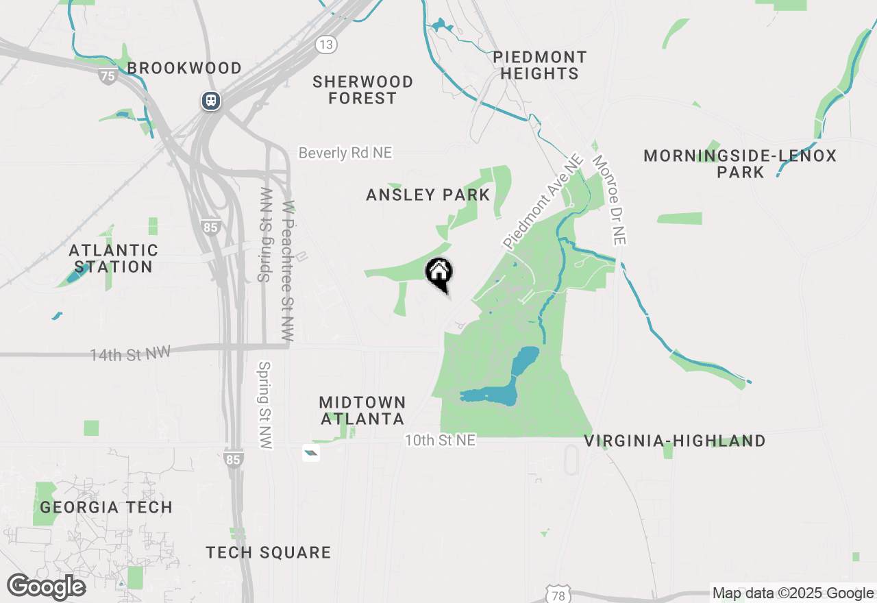 Map of 124 Lafayette Drive Ne #4, Atlanta, GA 30309