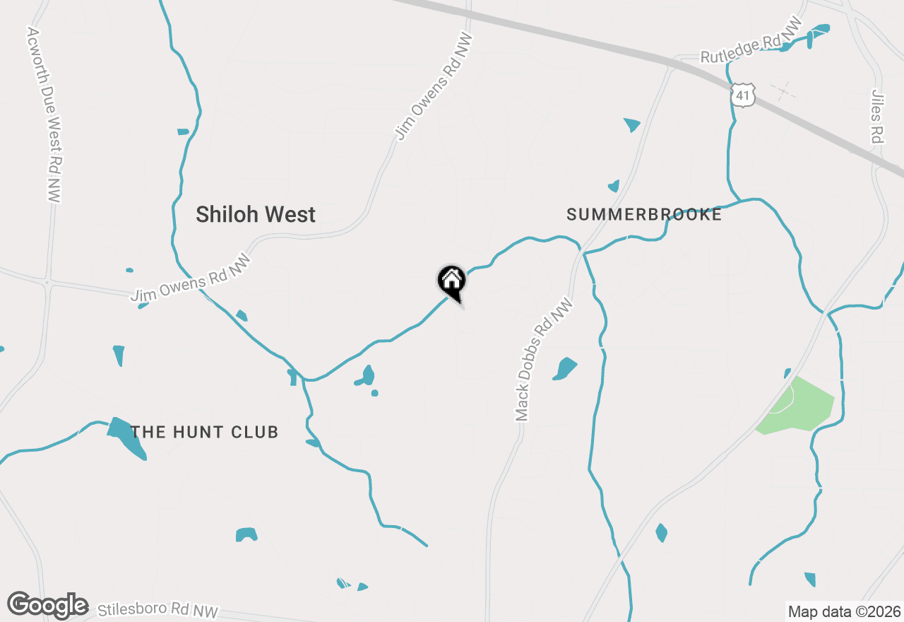 Map of 3286 Standing Peachtree Trail Nw, Kennesaw, GA 30152