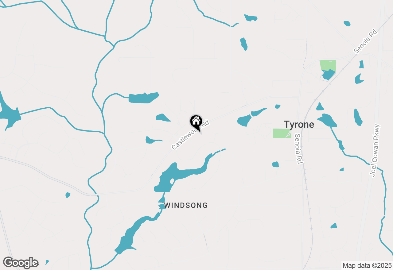 Map of 335 Castlewood Road, Tyrone, GA 30290