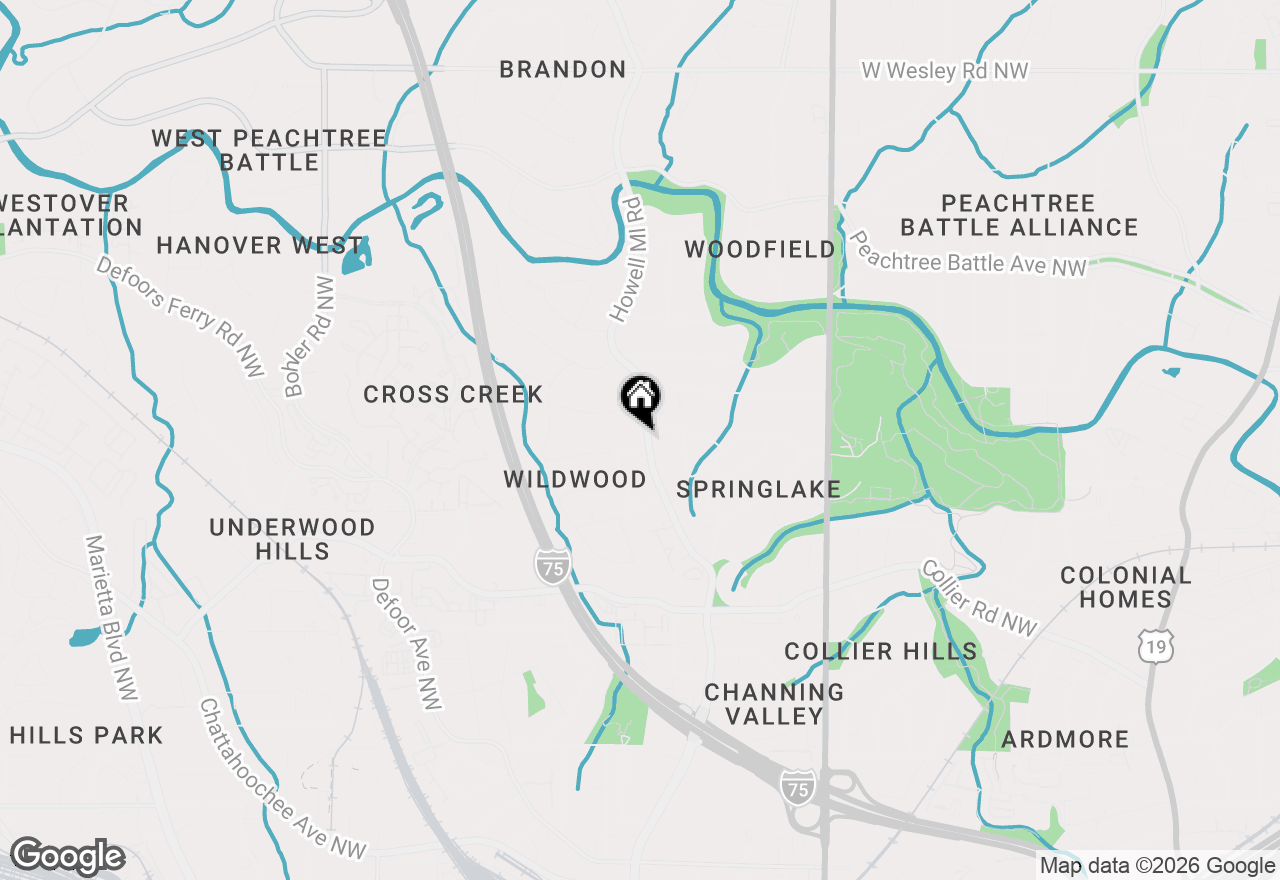 Map of 835 Glenbrook Drive, Atlanta, GA 30318