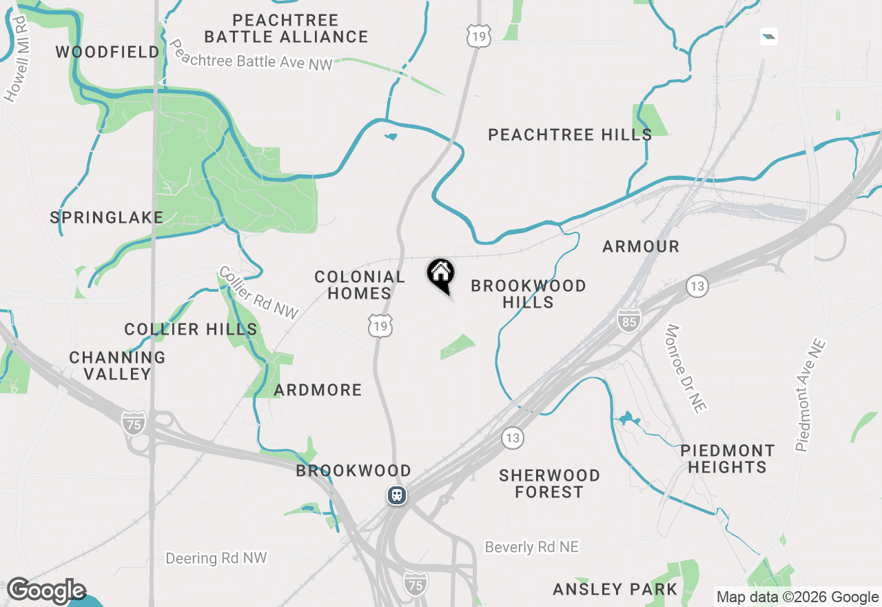 Map of 102 Brighton Road Ne, Atlanta, GA 30309