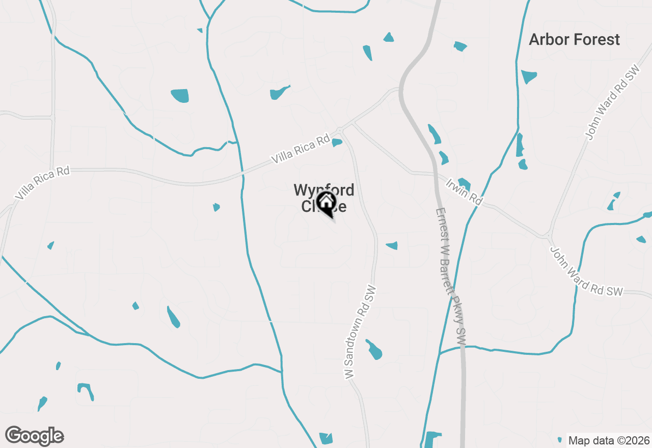 Map of 1329 Wynford Chase Sw, Marietta, GA 30064