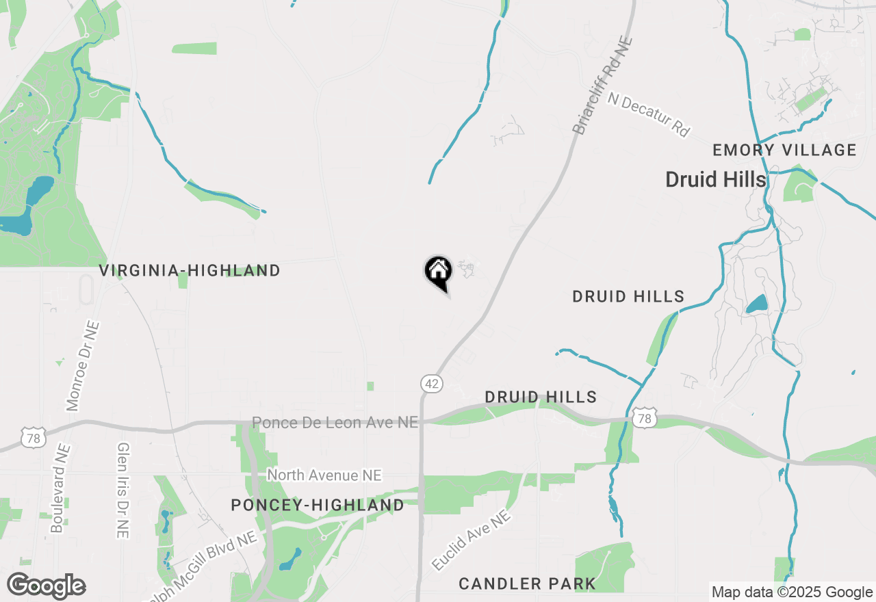 Map of 937 Rosedale Road Ne, Atlanta, GA 30306