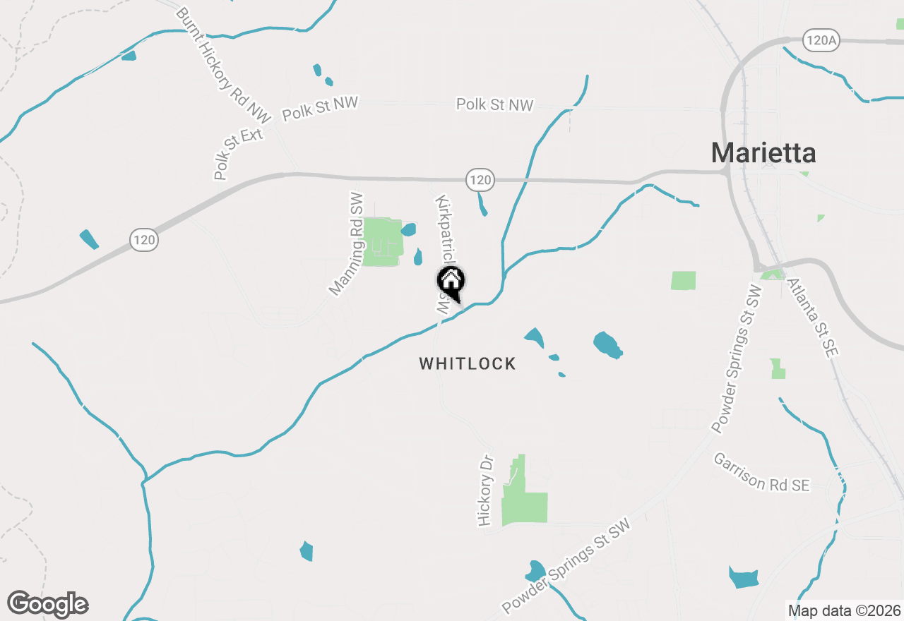 Map of 305 Brookwood Drive Sw, Marietta, GA 30064