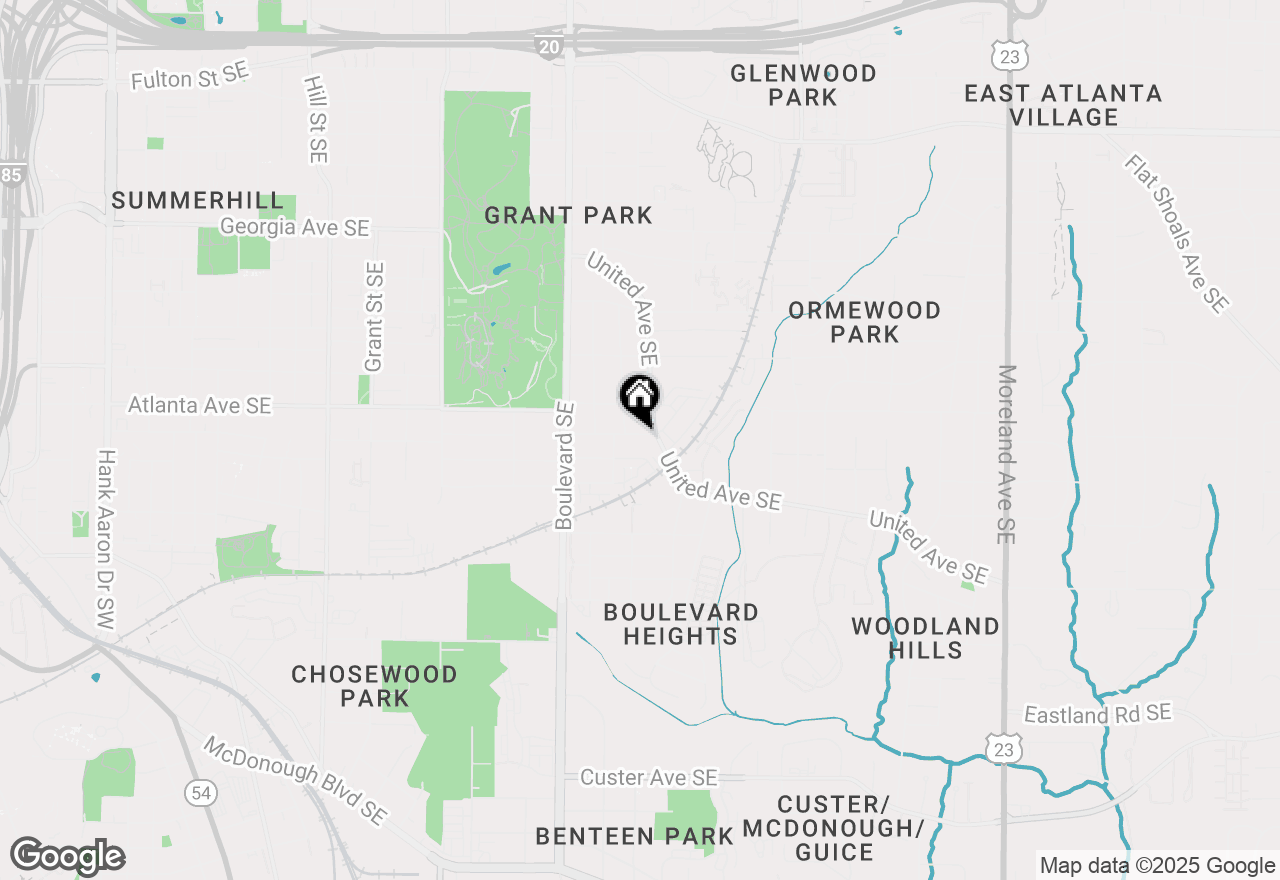 Map of 681 Home Avenue Se, Atlanta, GA 30312