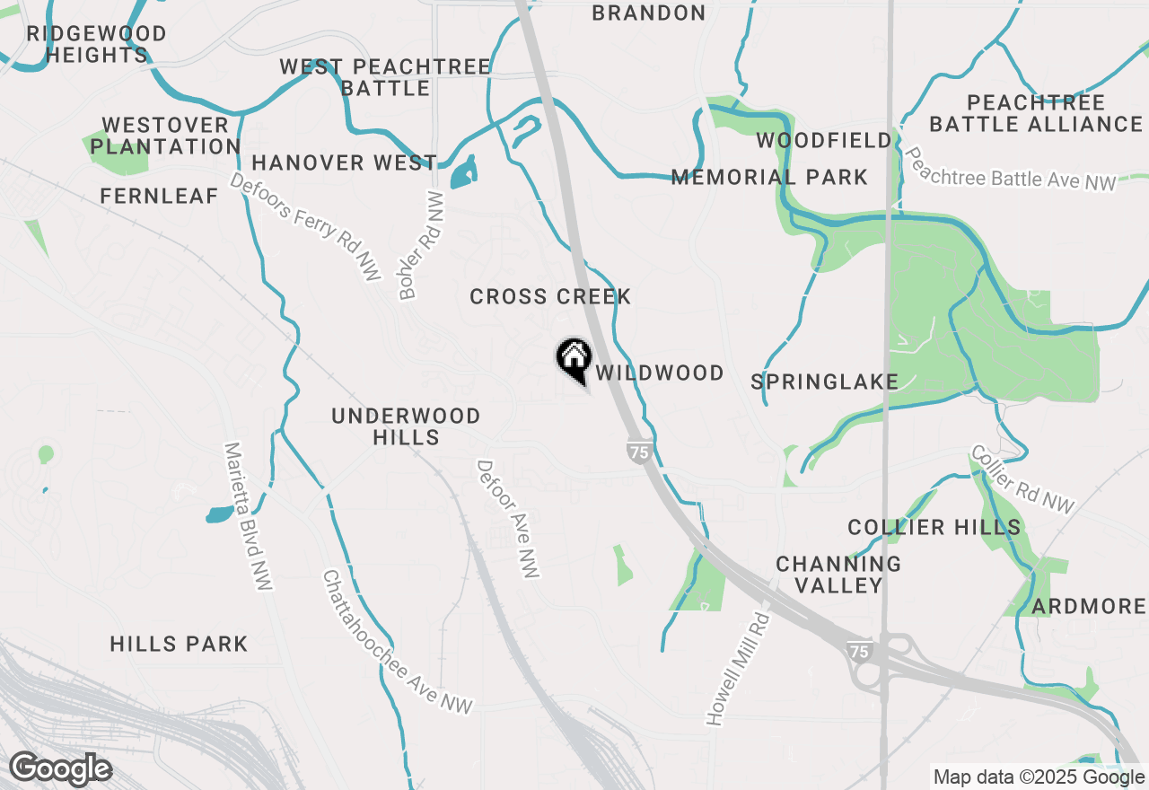 Map of 1129 Cordia Avenue Nw, Atlanta, GA 30318