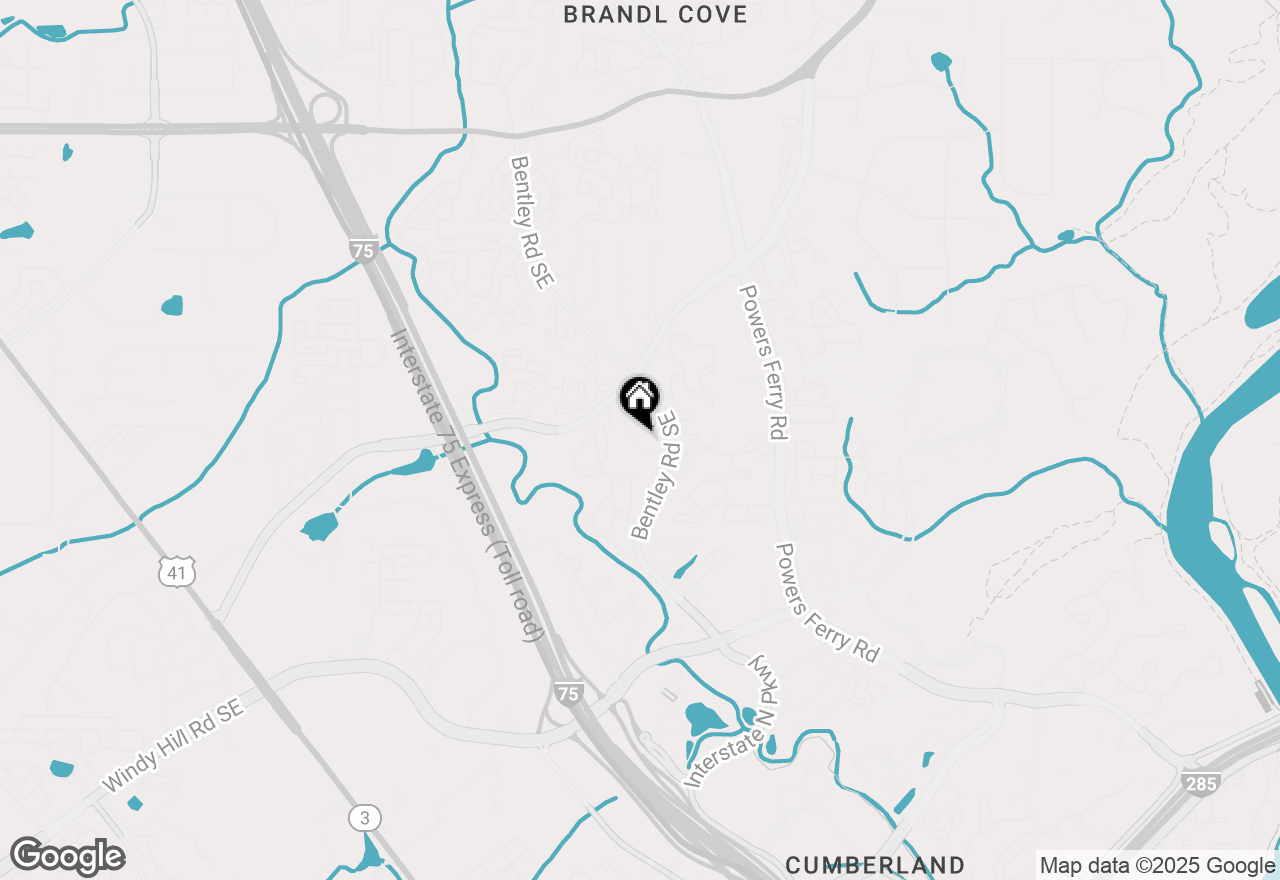 Map of 1687 Terrell Ridge Drive Se, Marietta, GA 30067