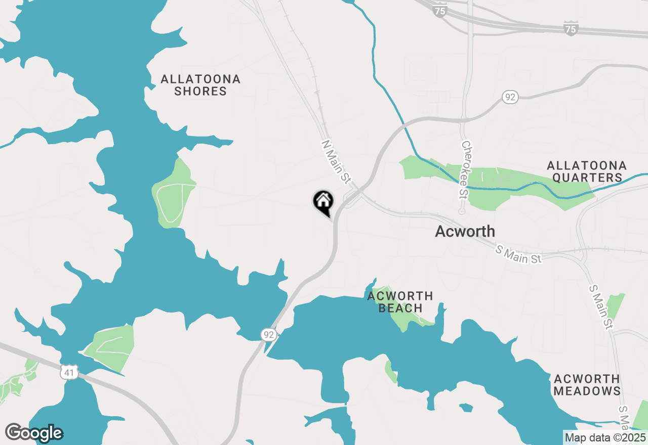 Map of 4711 W Lakeshore Drive, Acworth, GA 30101