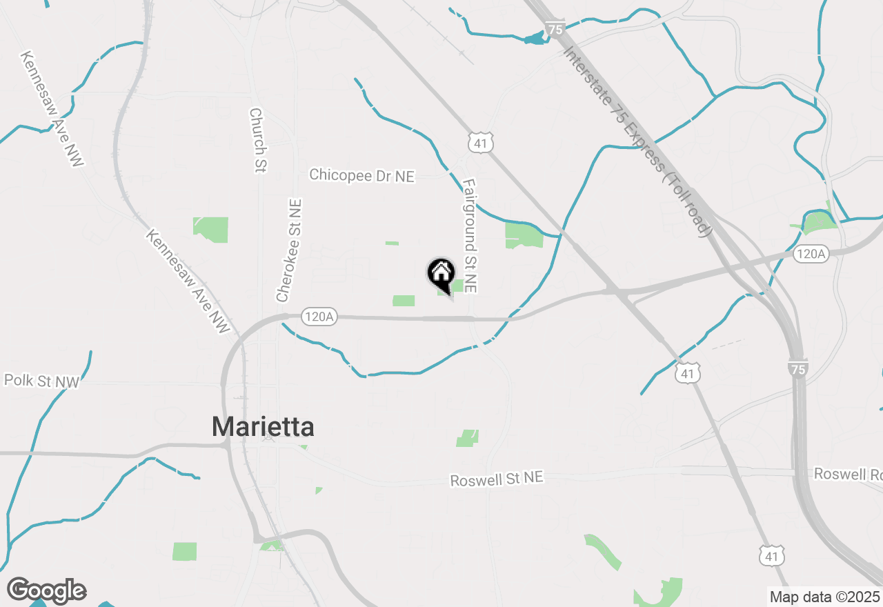 Map of 454 Birney Street Ne, Marietta, GA 30060