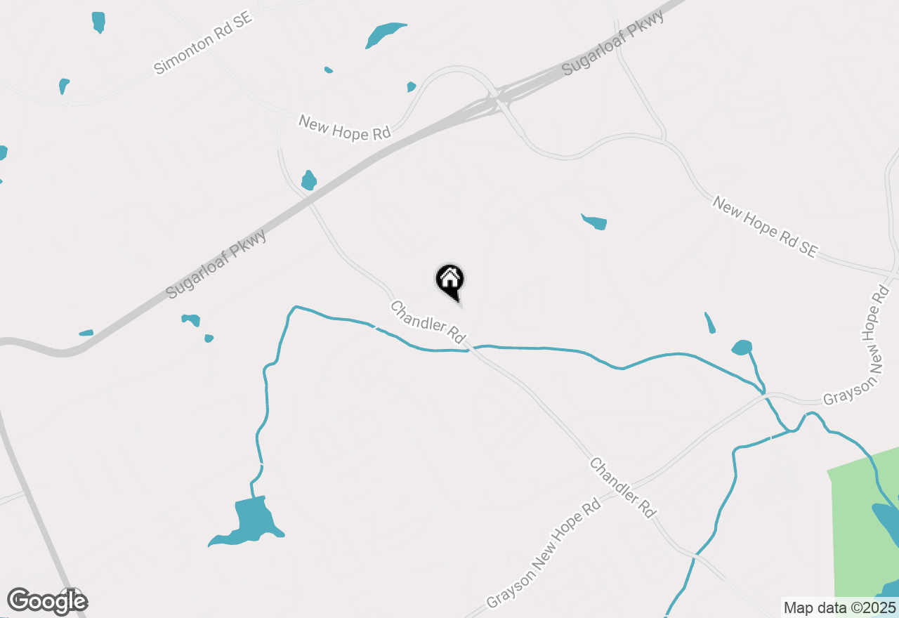 Map of 1480 Chandler Road, Lawrenceville, GA 30045