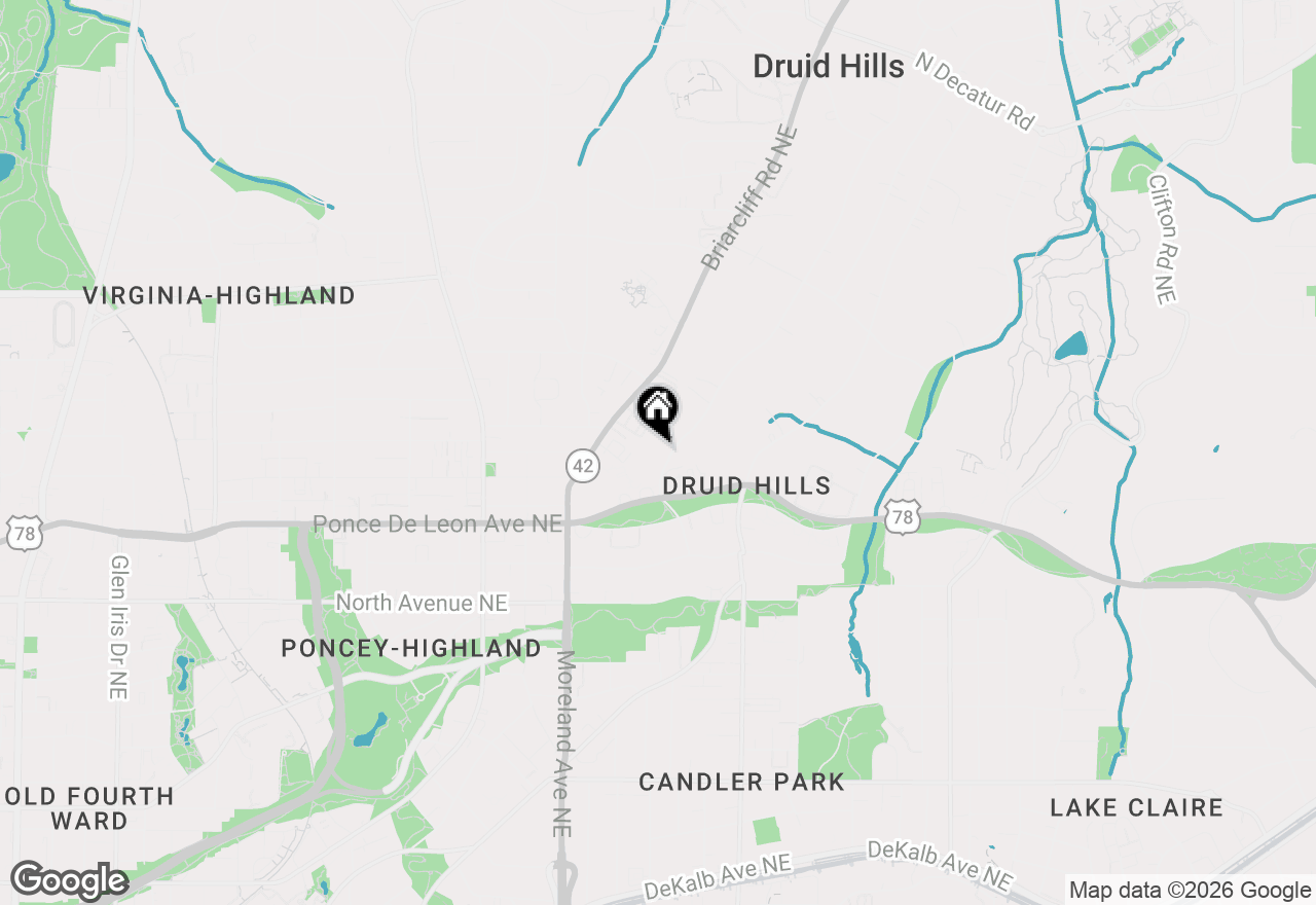 Map of 794 Springdale Road Ne, Atlanta, GA 30306