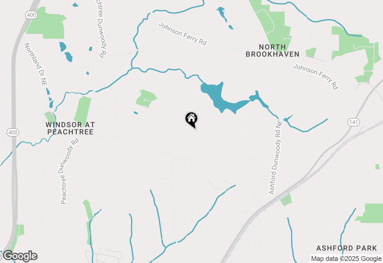 Map of 3220 Silver Lake Drive Ne, Brookhaven, GA 30319