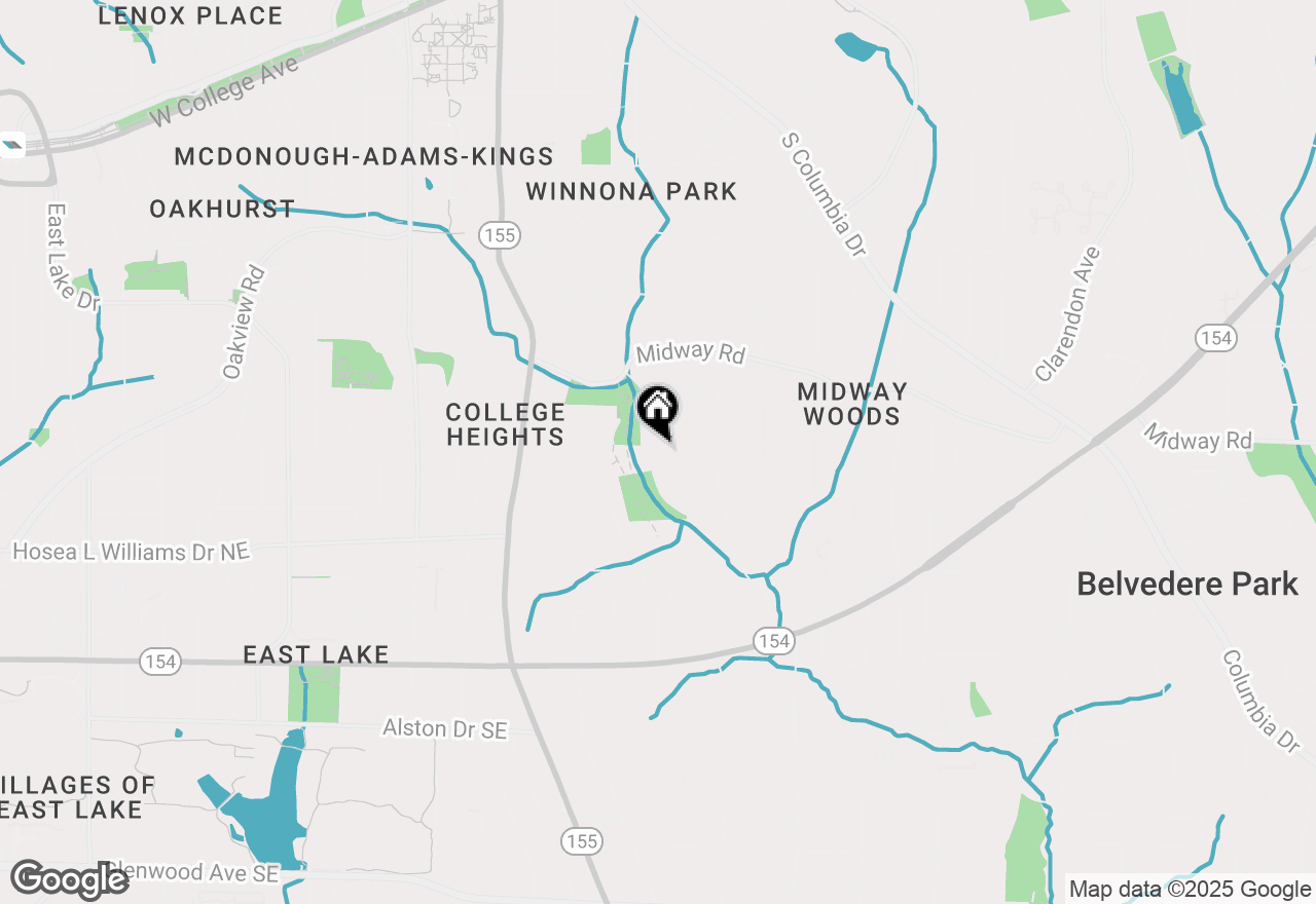 Map of 1356 Deerwood Drive, Decatur, GA 30030