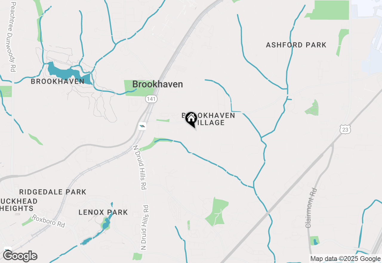 Map of 1388 Canoochee Drive Ne, Brookhaven, GA 30319