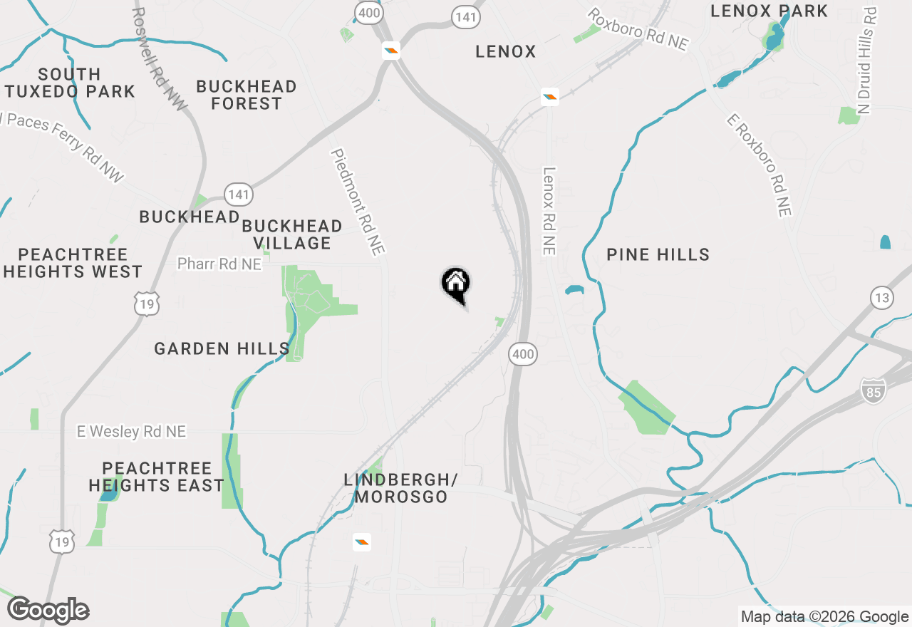 Map of 707 Darlington Road Ne, Atlanta, GA 30305