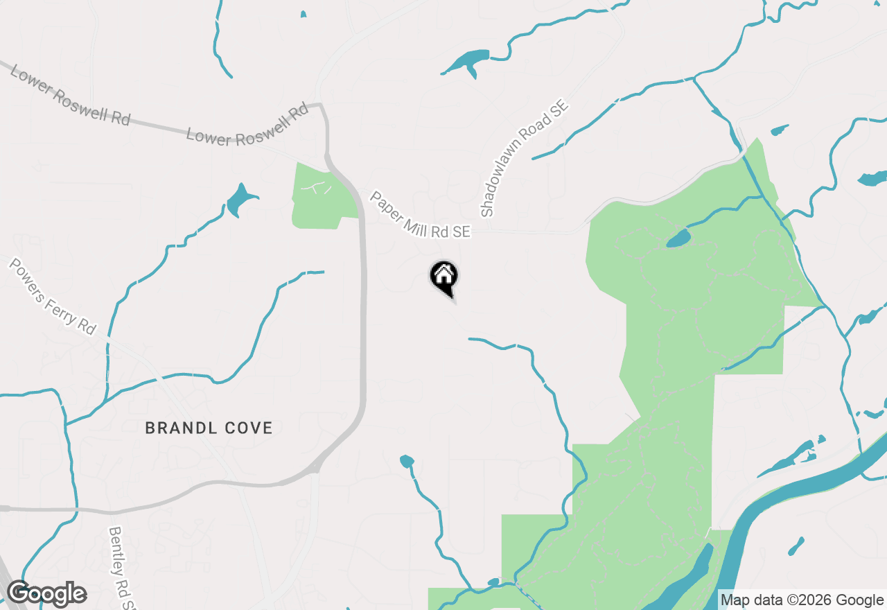 Map of 3343 W Terrell Branch Court Se, Marietta, GA 30067