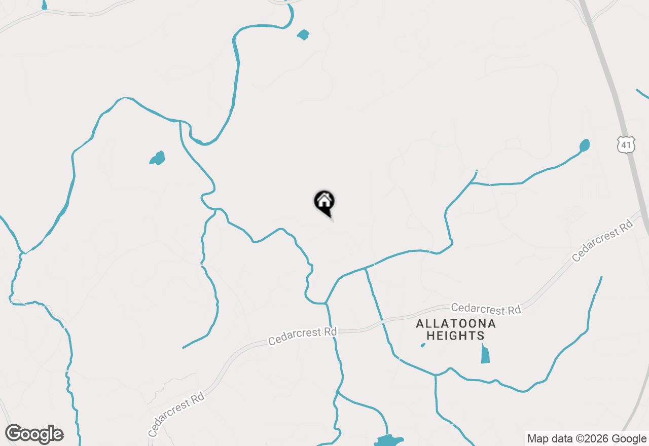 Map of 230 Thorncliff Way, Acworth, GA 30101