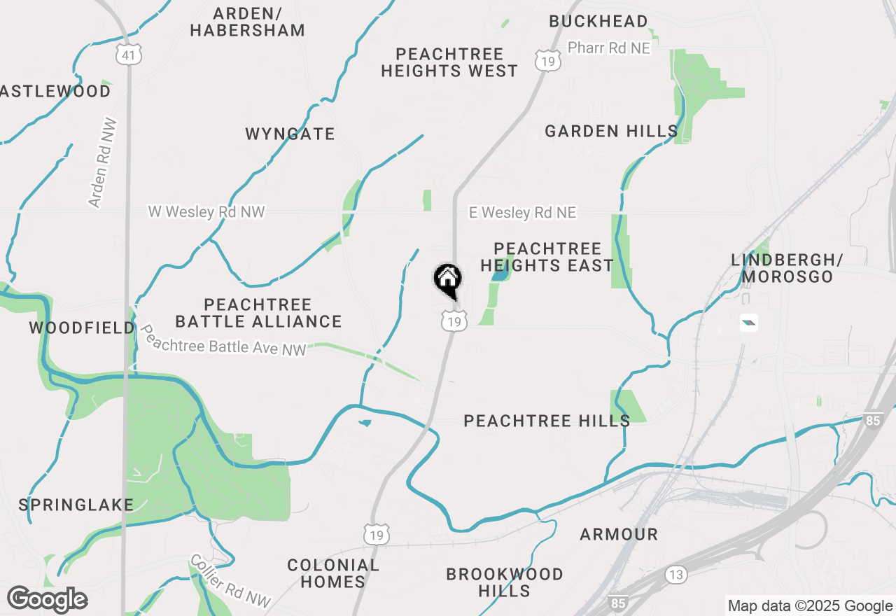 Map of 2520 Peachtree Road Nw #403, Atlanta, GA 30305