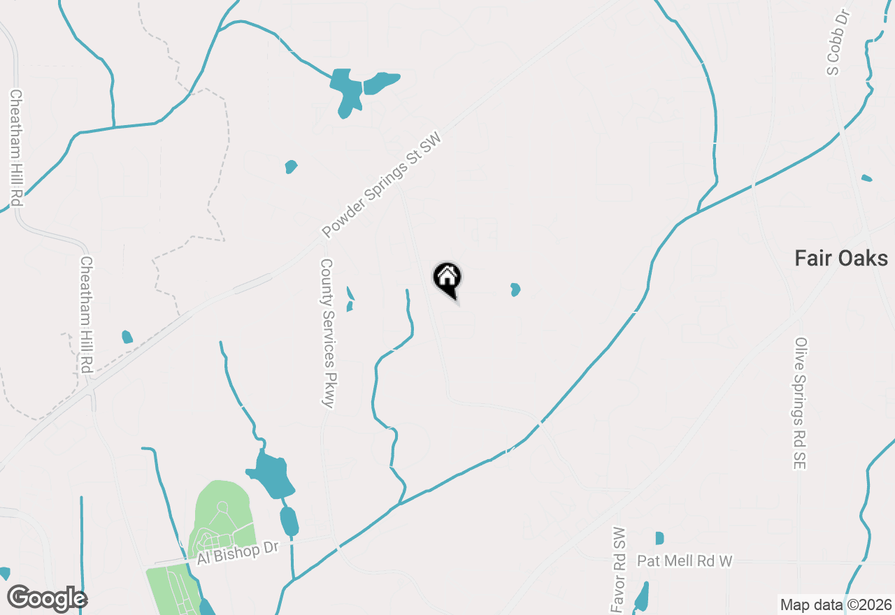 Map of 611 Crosswinds Circle, Marietta, GA 30008