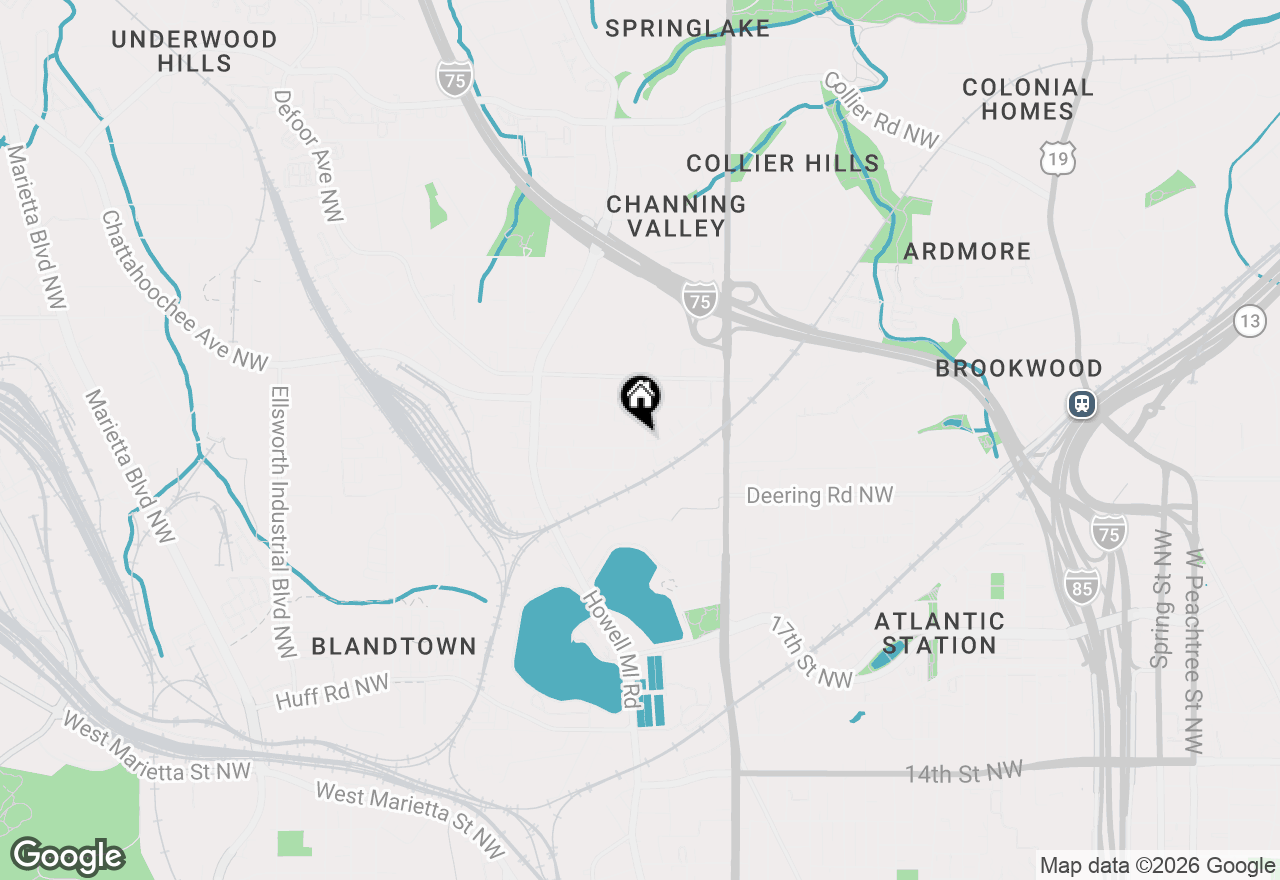 Map of 1590 Tallulah Street Nw, Atlanta, GA 30318
