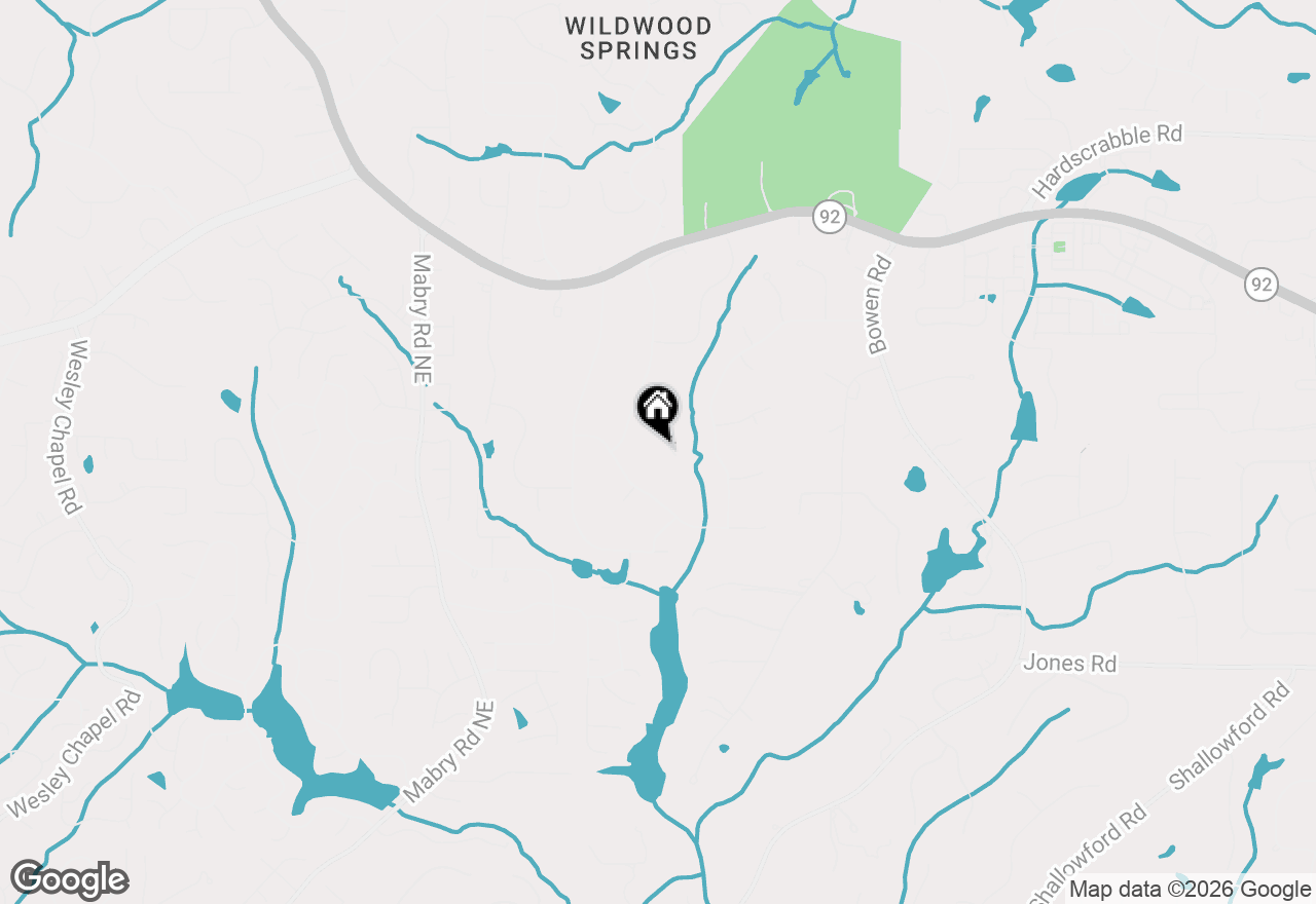Map of 235 Oak Leaf Circle, Roswell, GA 30075
