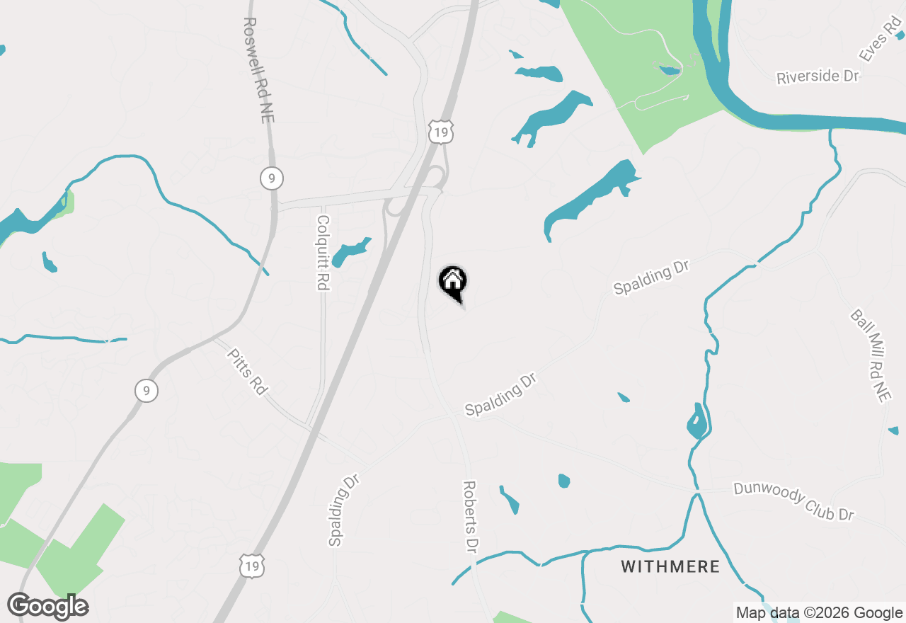 Map of 1450 Northwold Drive, Sandy Springs, GA 30350