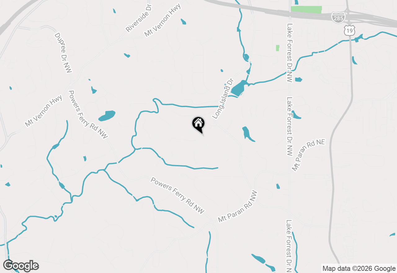 Map of 5245 Kenbrook Way, Sandy Springs, GA 30327