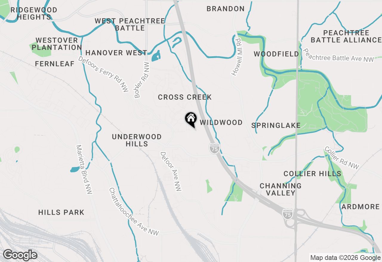 Map of 1132 Cordia Avenue Nw, Atlanta, GA 30318
