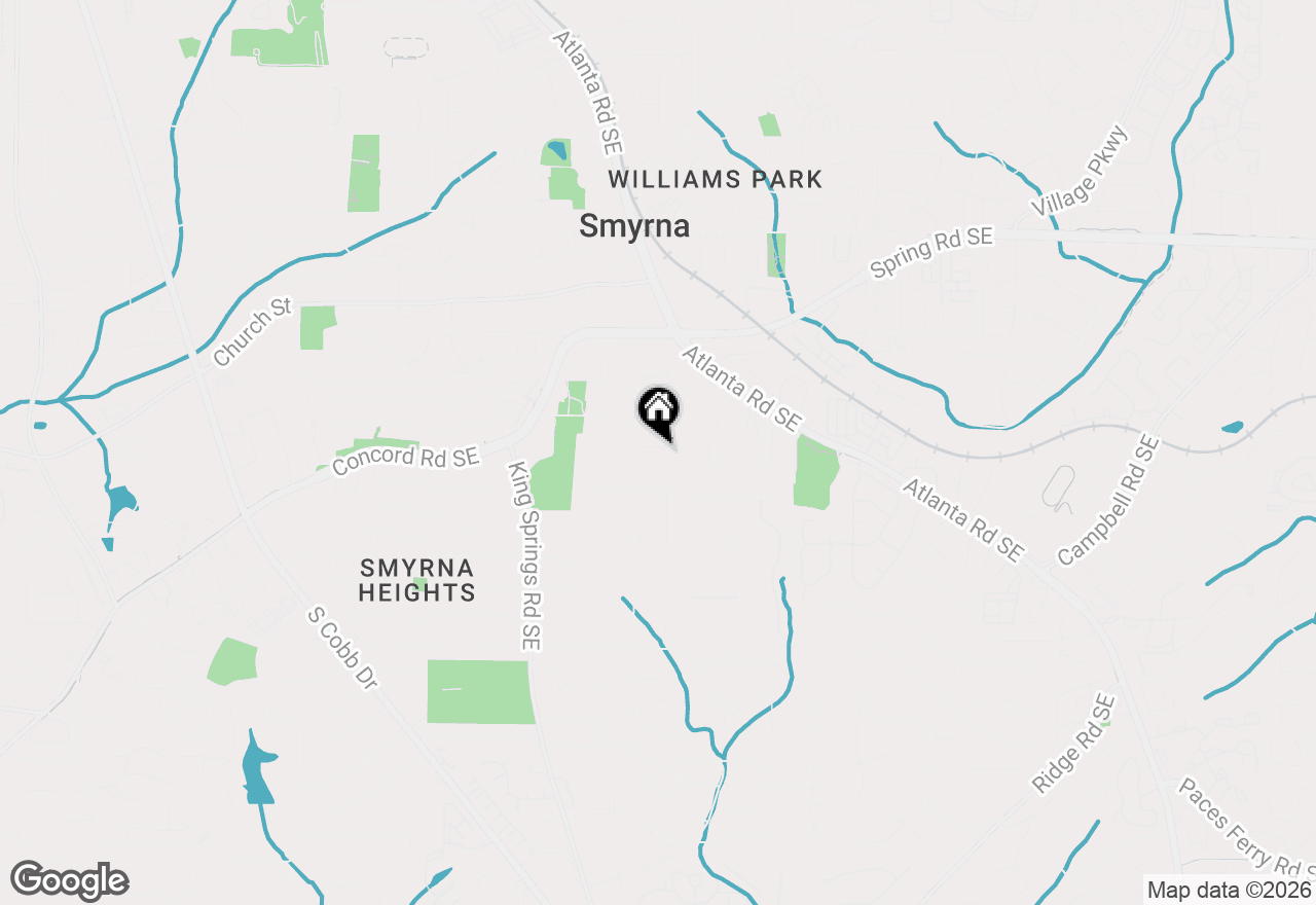 Map of 1360 Stonegate Lane Se, Smyrna, GA 30080