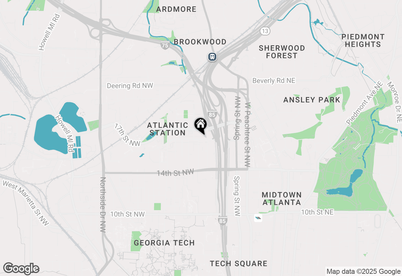 Map of 205 16th Street Nw #6, Atlanta, GA 30363