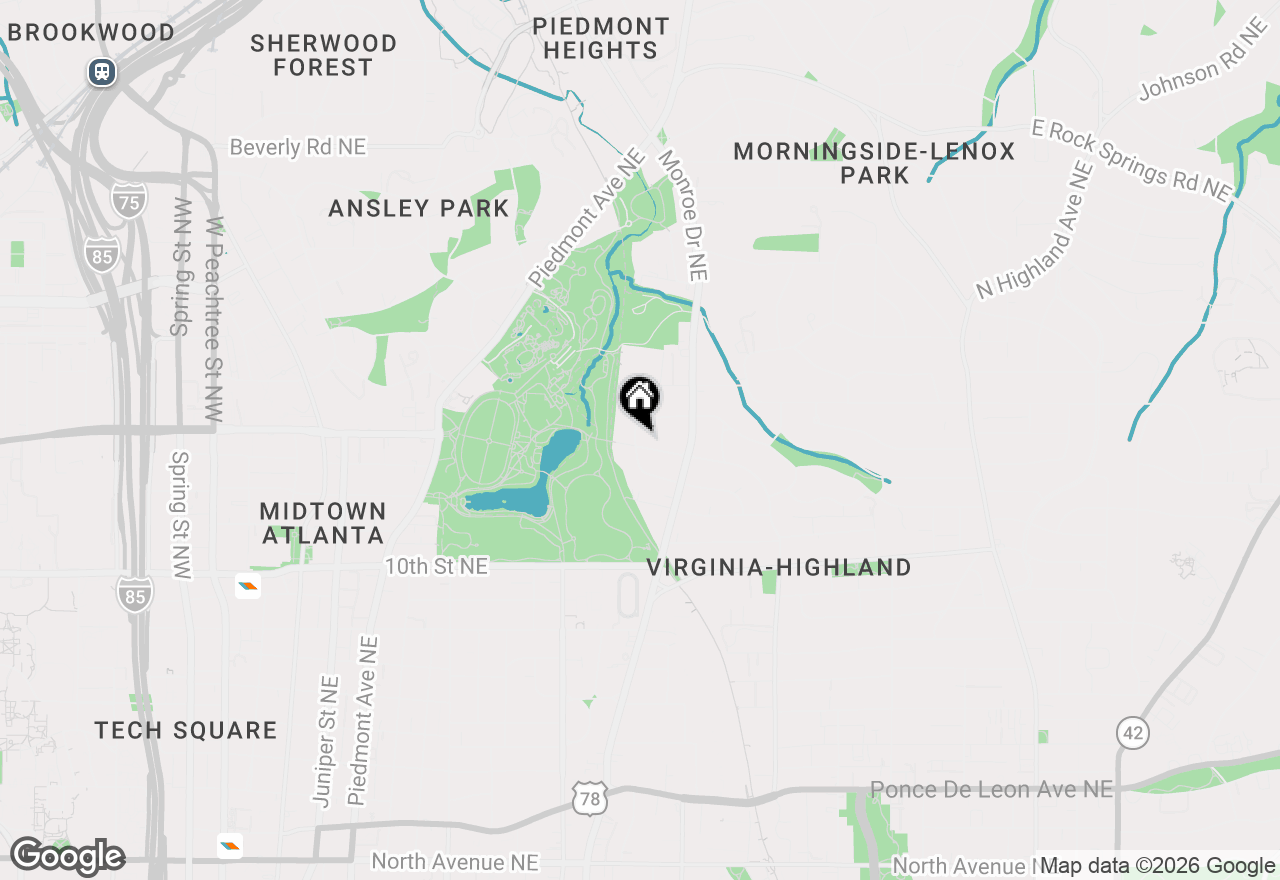 Map of 538 Park Drive Ne, Atlanta, GA 30306