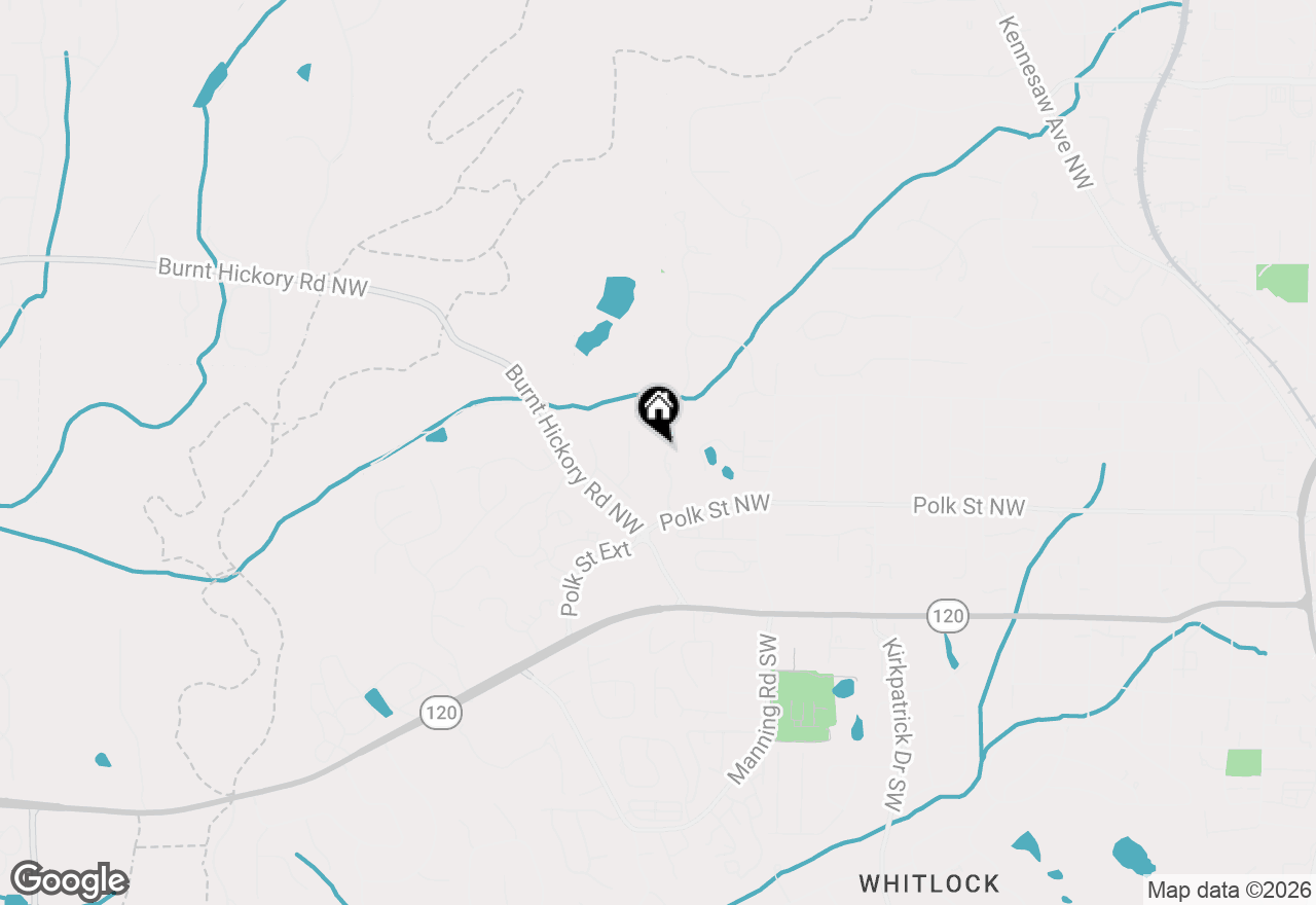 Map of 263 Hanson Way, Marietta, GA 30064