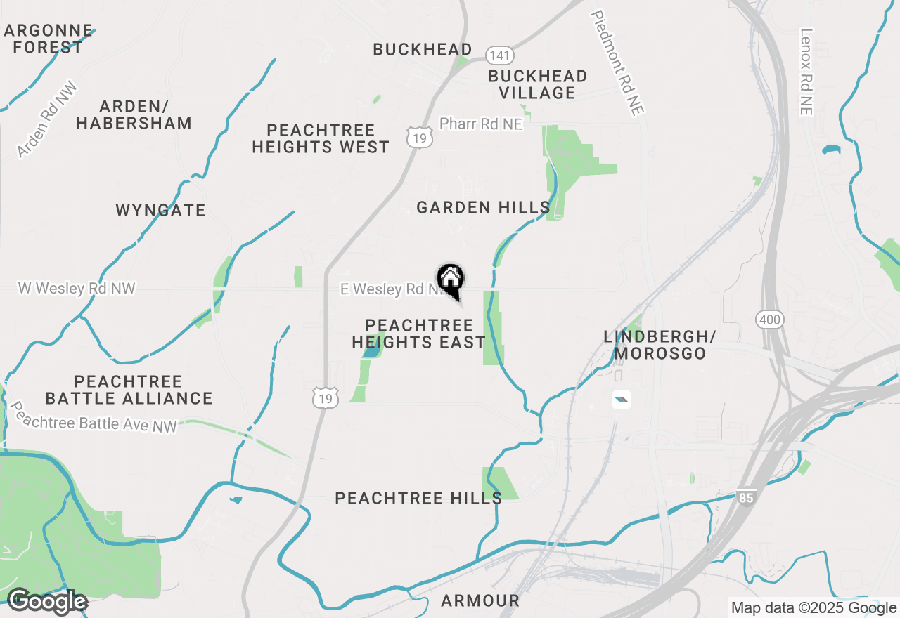 Map of 2652 Forrest Way Ne, Atlanta, GA 30305