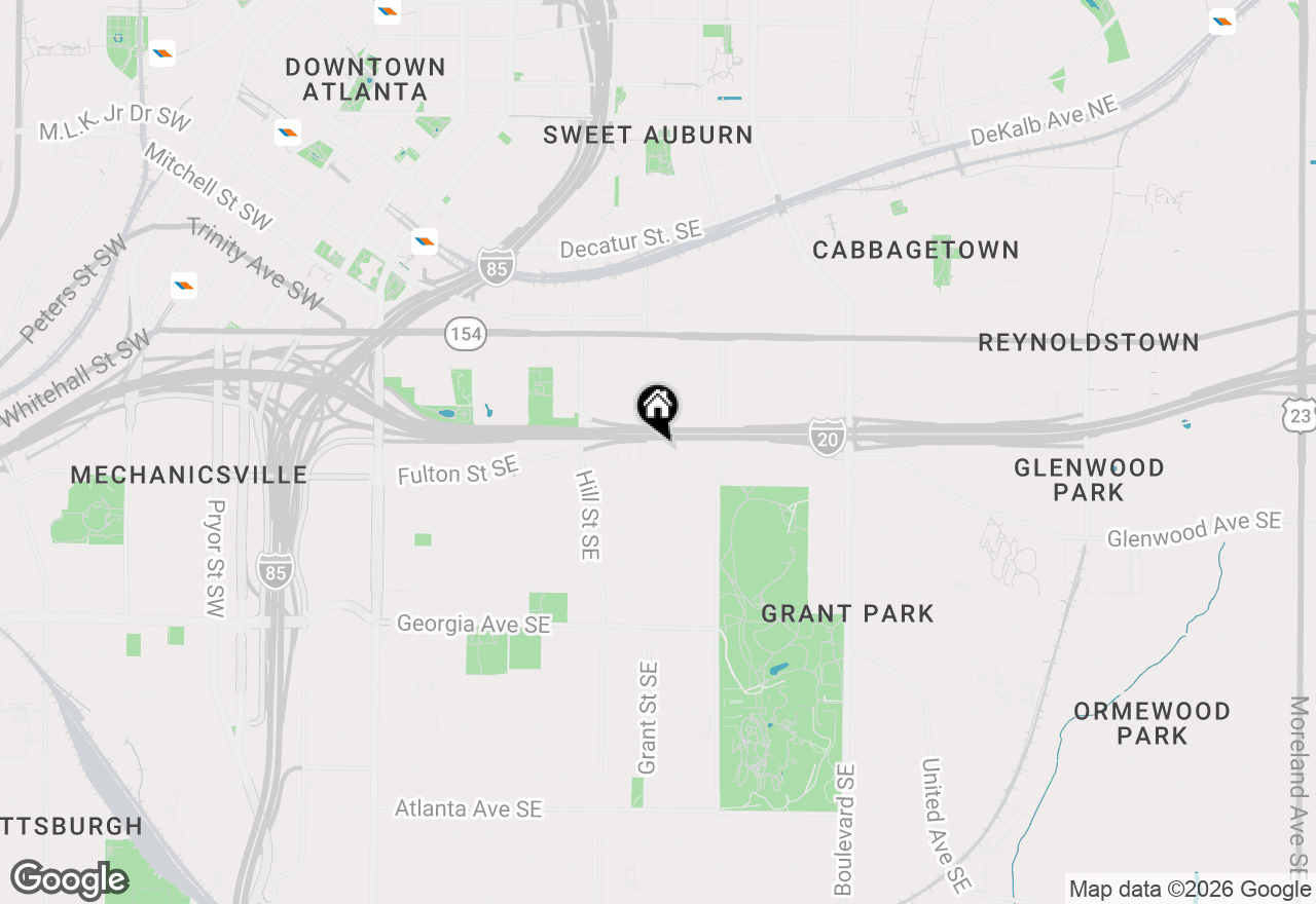 Map of 436 Grant Street, Atlanta, GA 30312