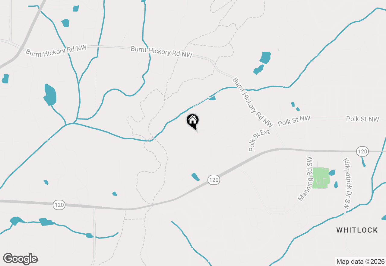 Map of 135 Birch Hollow Trail Nw, Marietta, GA 30064