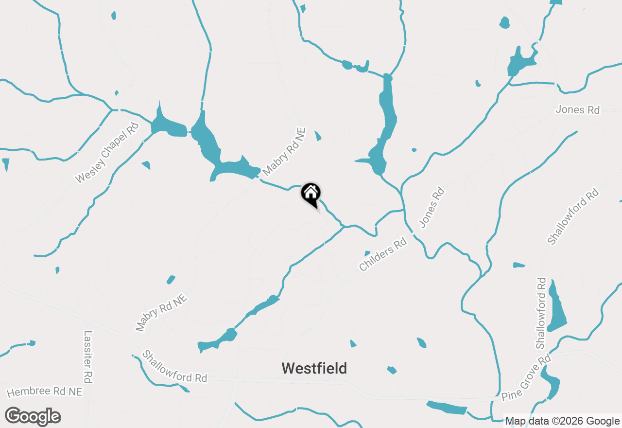 Map of 3412 Belleford Court Ne, Roswell, GA 30075