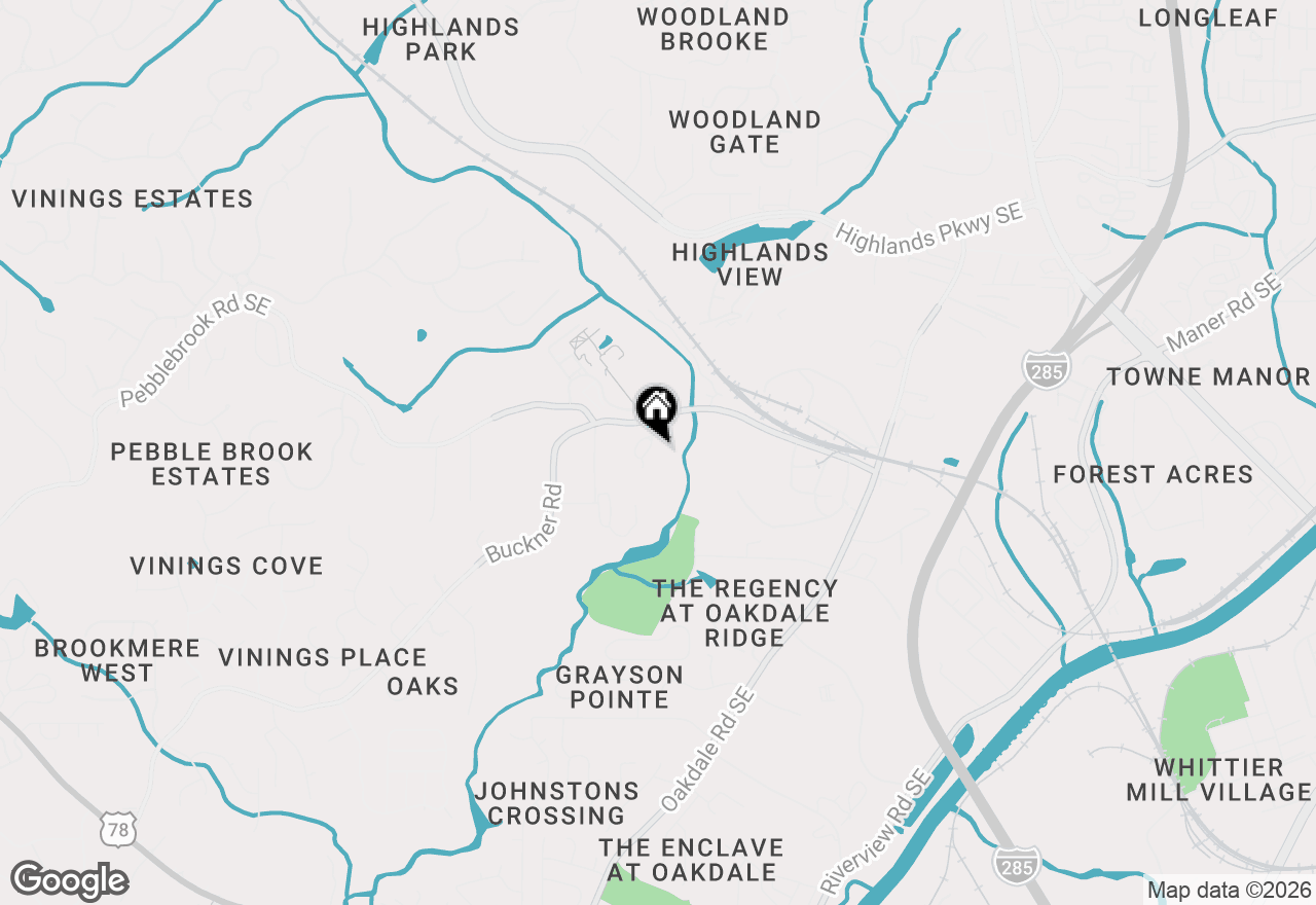 Map of 5425 Buckland Way Se, Smyrna, GA 30126