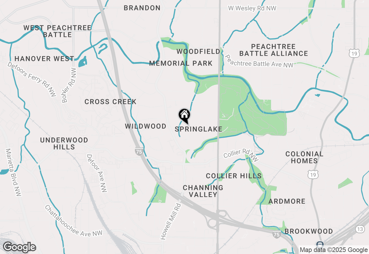 Map of 2146 Belvedere Drive Nw, Atlanta, GA 30318