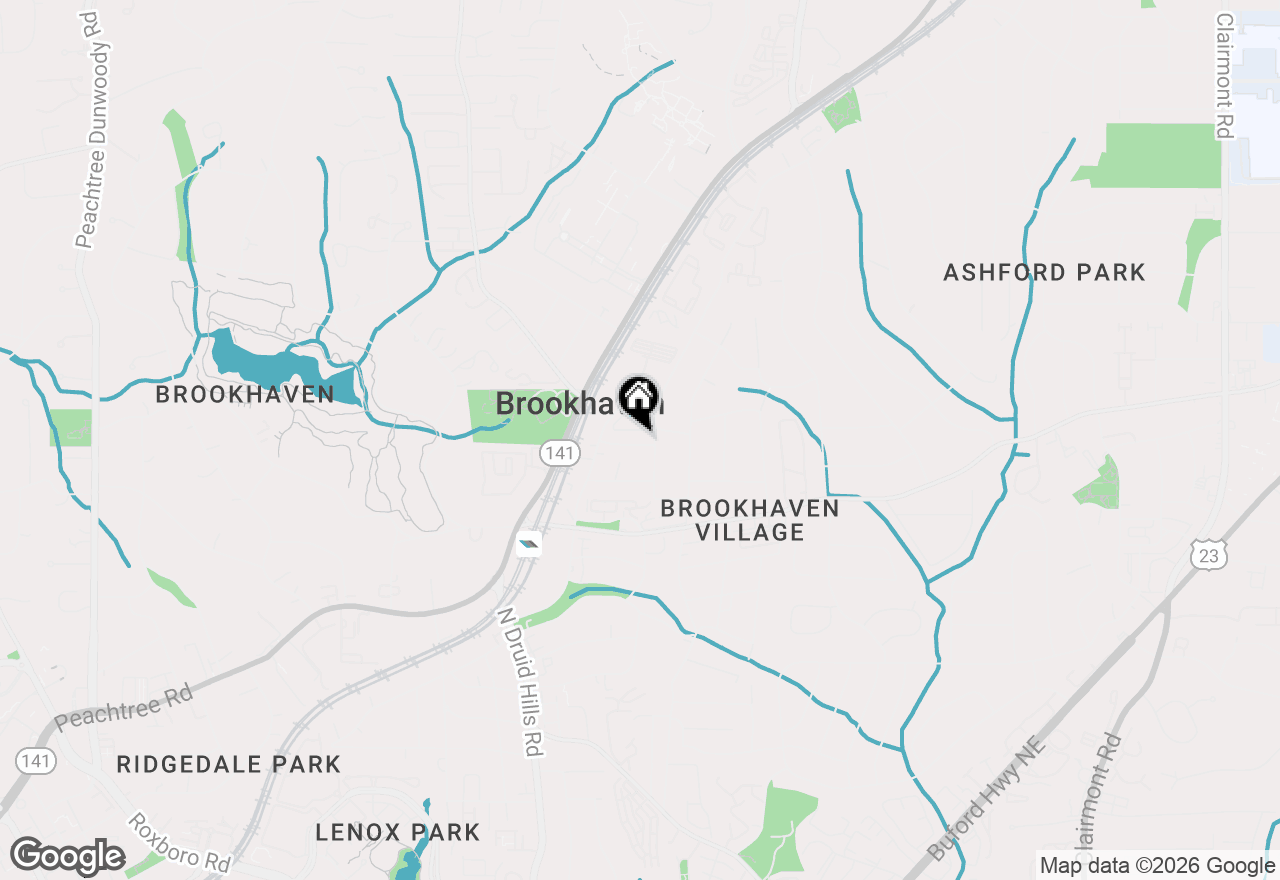 Map of 1326 Oaklawn Avenue Ne, Brookhaven, GA 30319