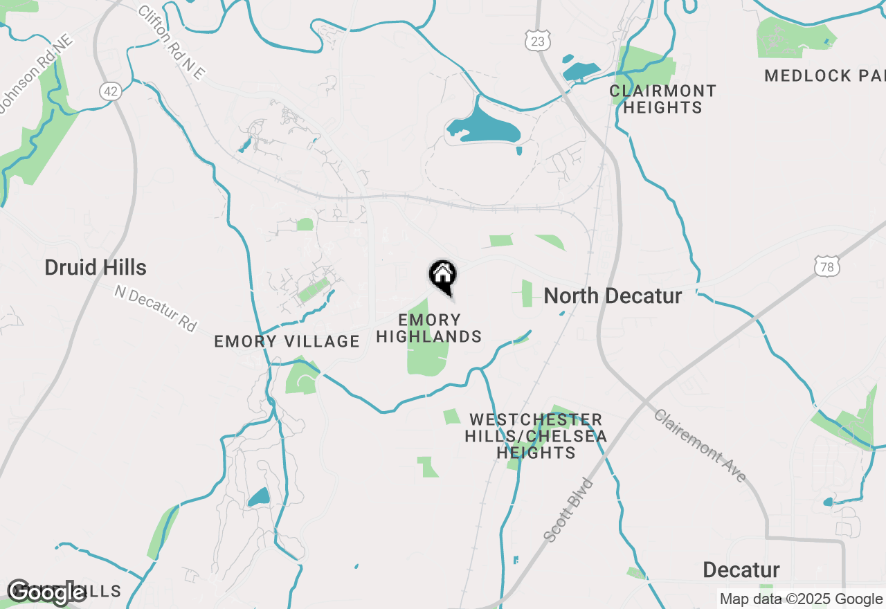 Map of 1896 Ridgewood Drive #4, Atlanta, GA 30307