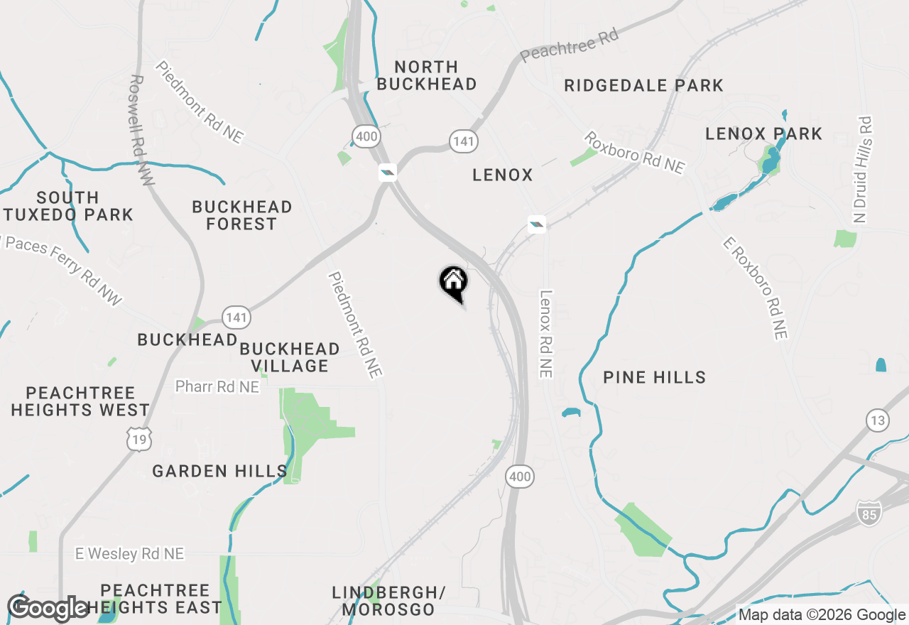 Map of 3146 Peachtree Drive Ne, Atlanta, GA 30305