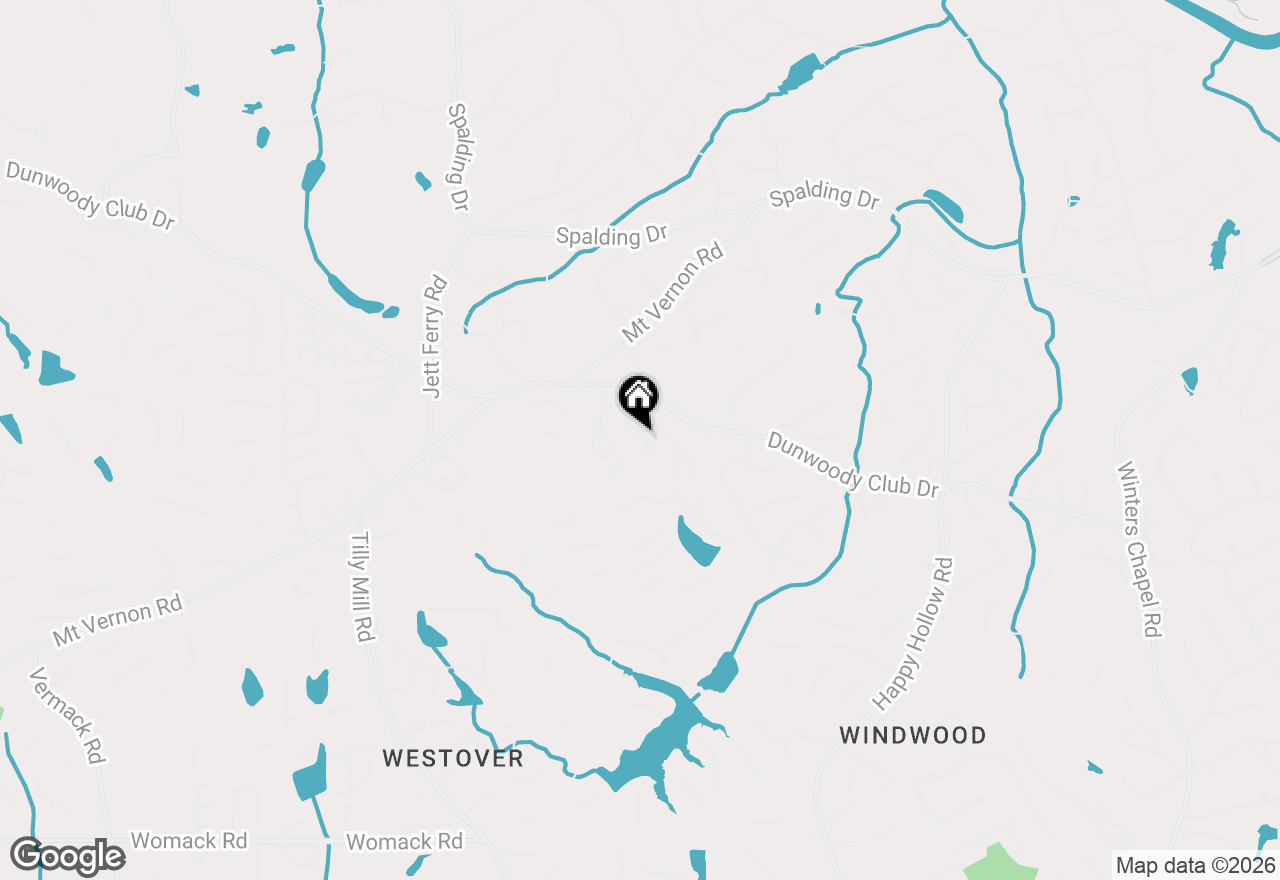 Map of 5356 Brooke Ridge Drive, Dunwoody, GA 30338